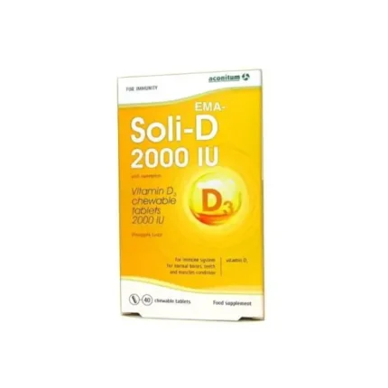 Aconitum Soli–D 2000 IU 40 Chewable Tablets