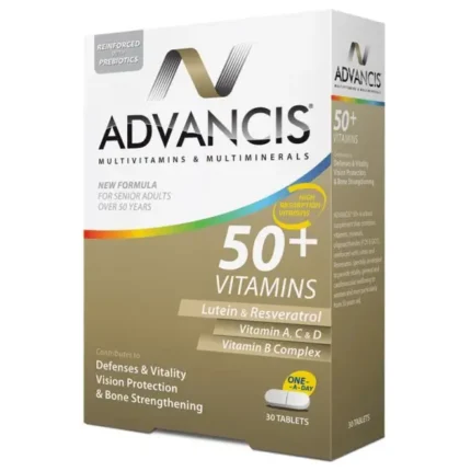 Advancis 50+ Vitamins – 30 Tablets –