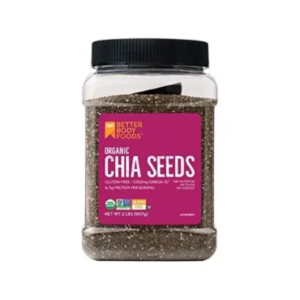 BetterBody Foods Organic Black Chia Seeds