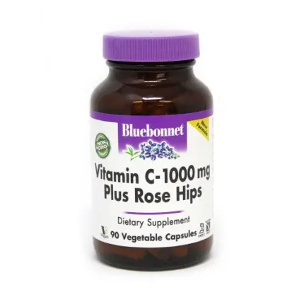 Bluebonnet Vitamin C 1000mg Plus Rosehips