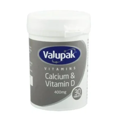 Calcium-400Mg+Vitamin D3 Valupak 2.5Mcg 30 Cap