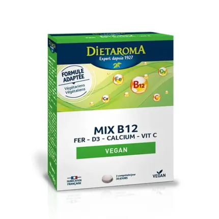 Dietaroma Mix B12 Fer-D3-Calcium-Vitc Vegan 60Tab