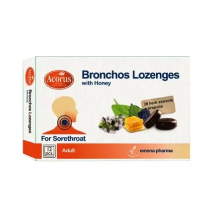 Emena Acorus Bronchos Lozenges 12 Tablets