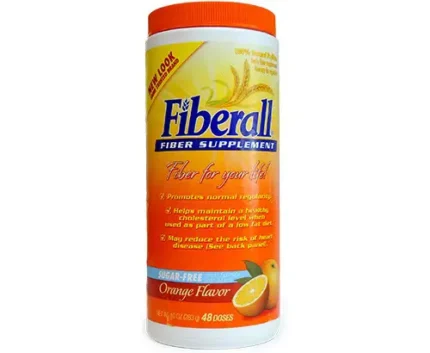 Fiberall Fiber Supplement Orange Flavor -48 Doses-