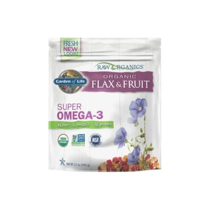 Garden of Life Raw Organics Flax Meal + Harvest Fruits Berries