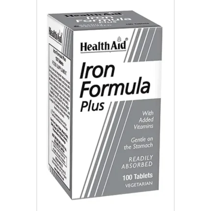 HealthAid Iron Formula Plus -100 tablets-
