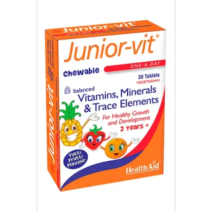 HealthAid JuniorVit Tutti Frutti Flavour -30 Chewable Tablets-