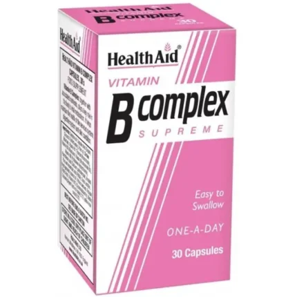 HealthAid Vitamin B Complex Supreme – 30 Capsules –