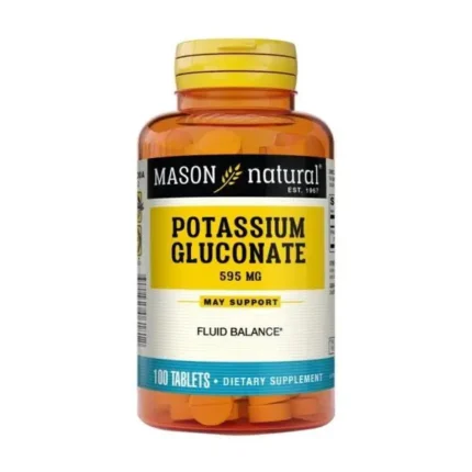 Mason Natural Potasium Gluconate 595 Mg