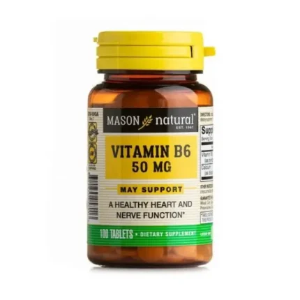 Mason natural Vitamin B6 50mg 100 tablets