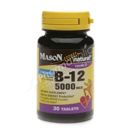 Mason Natural Vitamins B-12 5000mcg -30 tablets-