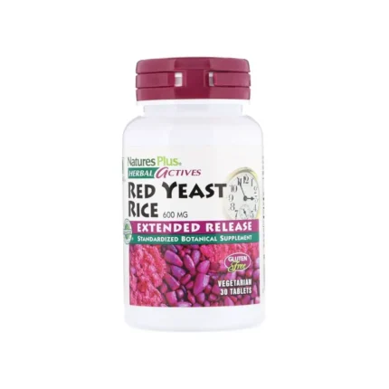 Natures Plus Herbal Actives Red Yeast Rice 600mg