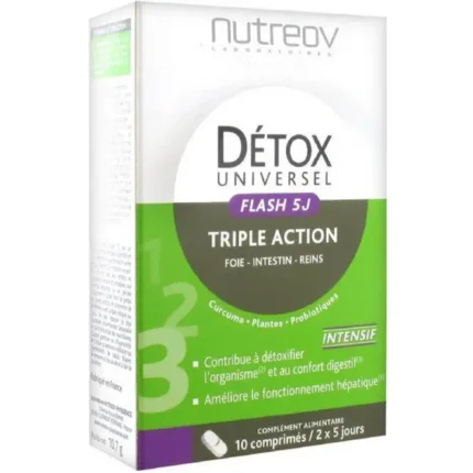 Nutreov Universal Detox Flash 5J Triple Action -10 Tablets-