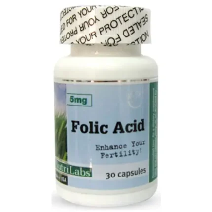 NutriLabs Folic Acid 5mg -30 Capsules-
