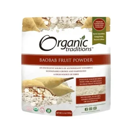 Organic Traditions Baobab Fruit Powder