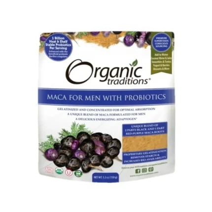 Organic Traditions Maca for Men with Probiotics Powder