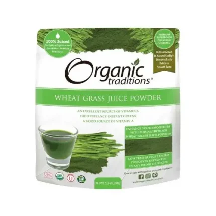 Organic Traditions Wheat Grass Juice Powder