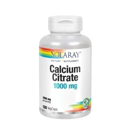 Solaray Calcium Citrate 1000 Mg 120 Veg Cap