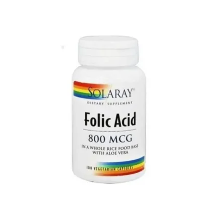 Solaray Folic Acid 800Mcg 100Caps