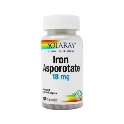 Solaray Iron Asporotate 18 Mg 100 Cap