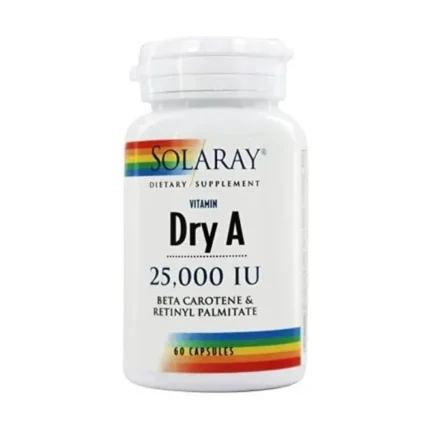 Solaray Vitamin-A Dry Emulsified 25000 Iu 60 Tabs