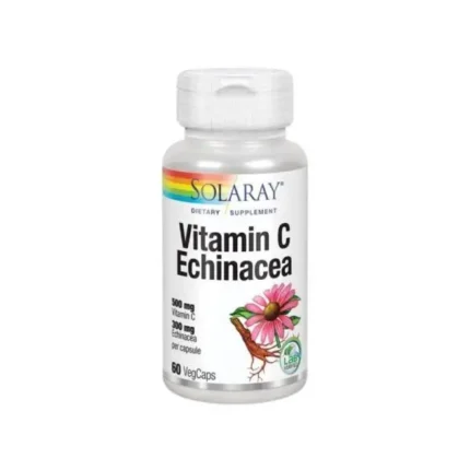 Solaray Vitamin-C and Echinacea 300Mg 60 Veg Tab