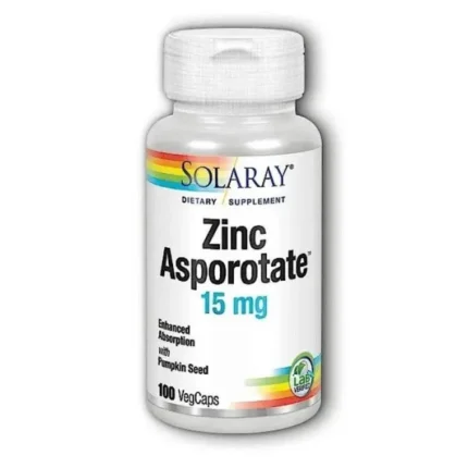 Solaray Zinc Asporotate -100 Capsules-