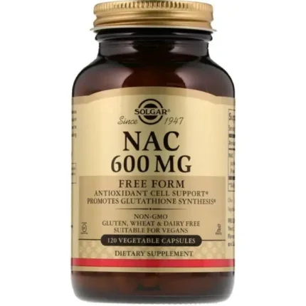 Solgar NAC 600 mg – 60 Capsules –