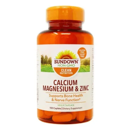 Sundown Calcium Magnesium & Zinc 100 Caplets 