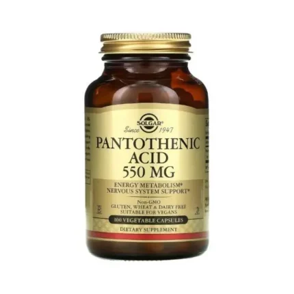 Vitamin-B5 Pantothenic Acid Solgar 550Mg 50Tbs